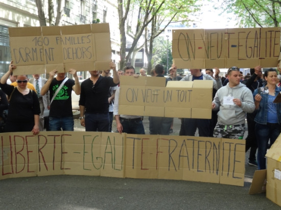 Expulsions : 150 personnes devant la préfecture du Rhône ce vendredi