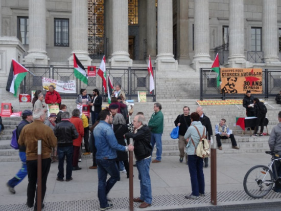 Petit rassemblement &agrave; Lyon pour la lib&eacute;ration de Georges Ibrahim Abdallah