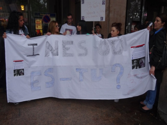 Disparition d'Inès : une quarantaine de personnes mobilisées à Lyon