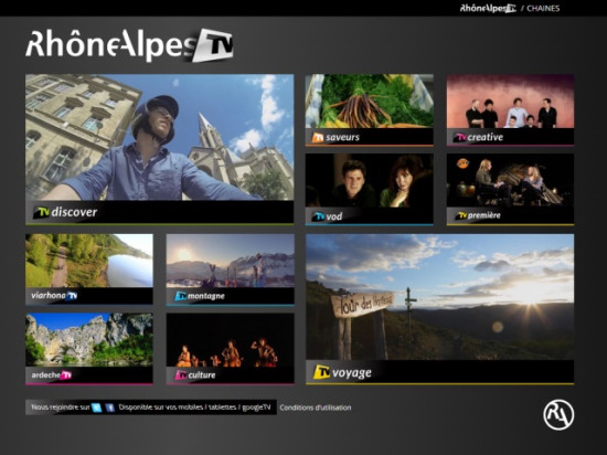 La r&eacute;gion Rh&ocirc;ne-Alpes lance sa plateforme TV sur internet