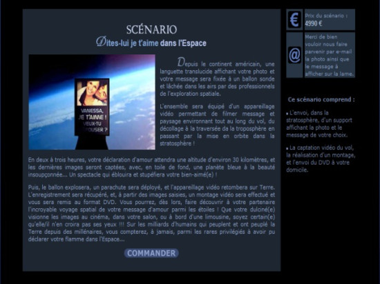 Une Lyonnaise demand&eacute;e en mariage dans l'espace !