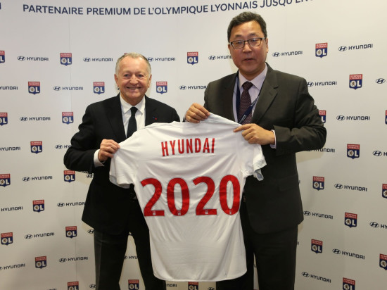 Le partenariat entre l'OL et Hyundai prolongé jusqu'en 2020 Le partenariat entre l'OL et Hyundai prolongé jusqu'en 2020