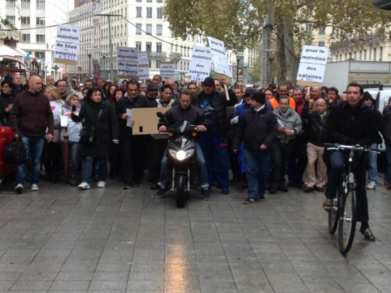 200 salariés de SITL ont manifesté ce vendredi en centre-ville