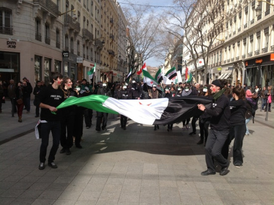 Lyon : environ 100 manifestants pour la fin de la guerre en Syrie
