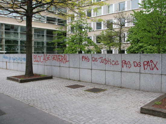 Des dégradations en marge du rassemblement de Nuit Debout à Lyon