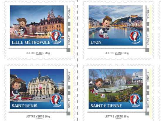 UEFA Euro 2016 : les timbres collector débarquent place Bellecour