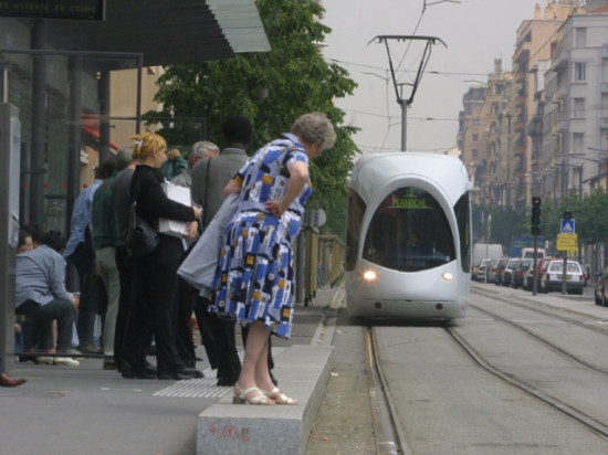 Un chien coincé sous une rame de tramway à Lyon