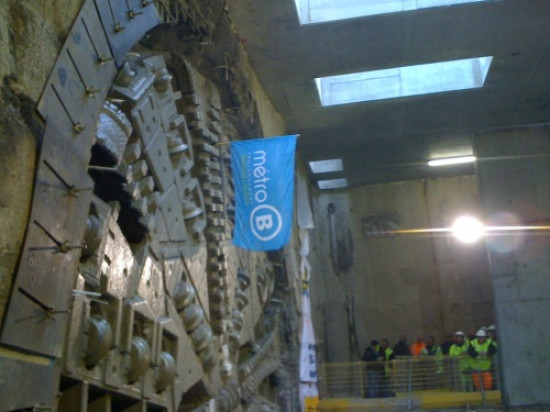 Le chantier du prolongement de la ligne B du métro avance à grands pas Le chantier du prolongement de la ligne B du métro avance à grands pas