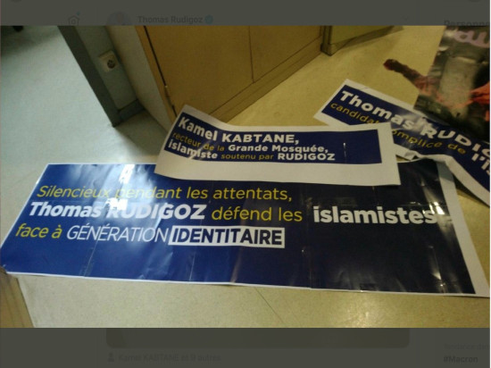 "Thomas Rudigoz défend les islamistes" : le député du Rhône porte plainte contre Génération identitaire