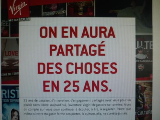 L'adieu de Virgin &agrave; ses clients
