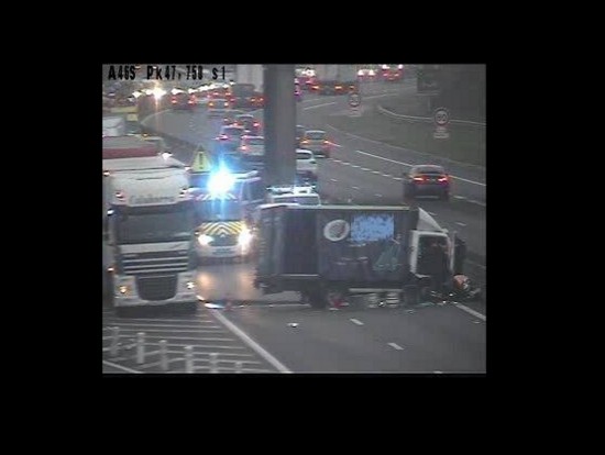 L'A46 Sud coupée une heure après un accident