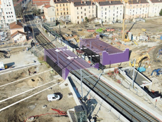 Oullins accueille dès mercredi son pont-rail