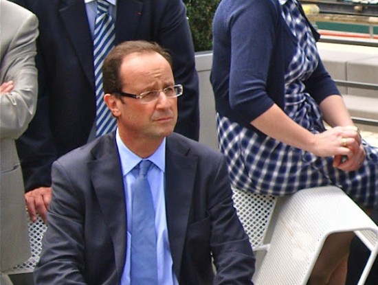 François Hollande à la rencontre des patrons à Evian François Hollande à la rencontre des patrons à Evian