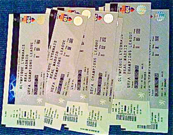 4000 places de plus pour OL - Real Madrid 4000 places de plus pour OL - Real Madrid