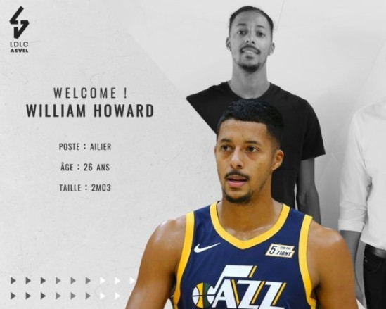 ASVEL : l’ailier William Howard clôt le recrutement