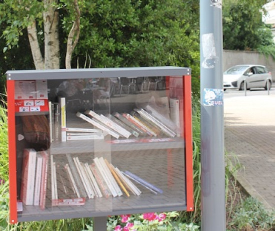 Decitre a install&eacute; des "boites &agrave; lire" &agrave; V&eacute;nissieux