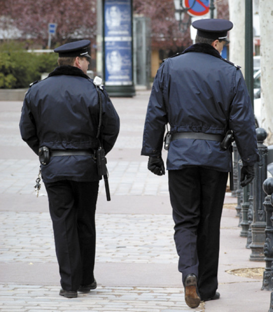 Les policiers municipaux en grève 