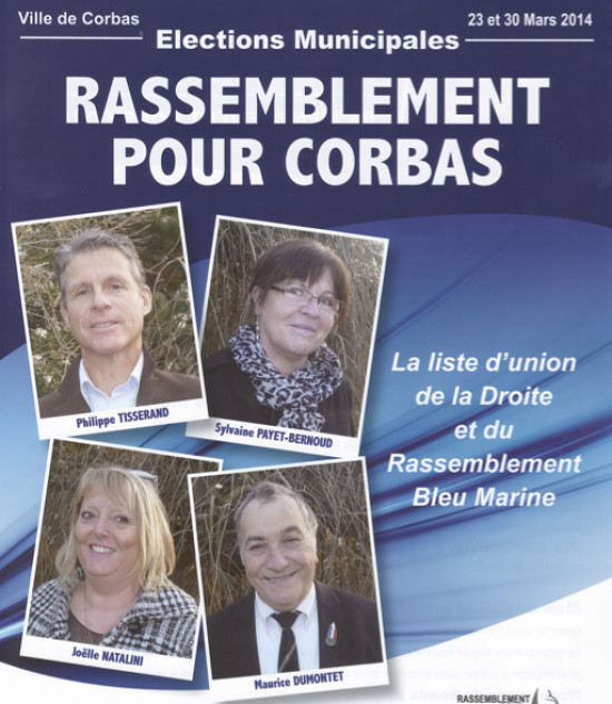 Municipales dans le Rhône : à Corbas, le FN et des dissidents UMP font alliance