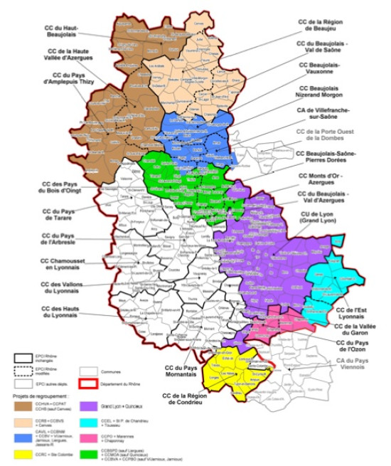 Le Rhône optimise ses regroupements de communes Le Rhône optimise ses regroupements de communes