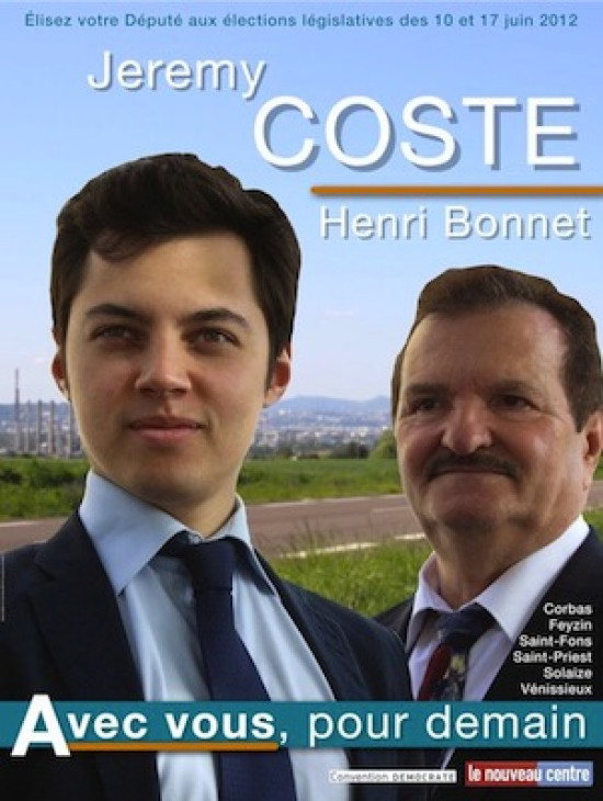 Législatives : l'affiche d'un candidat du Rhône moquée sur la toile