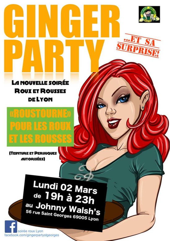 Une nouvelle "soirée roux" organisée à Lyon ce lundi