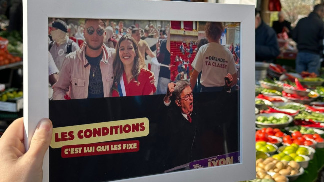 Un proche de Jean-Michel Aulas tente de lui offrir un cadre photo d'Ana&iuml;s Belouassa-Cherifi et la Jeune Garde, Gr&eacute;gory Doucet s'&eacute;chappe