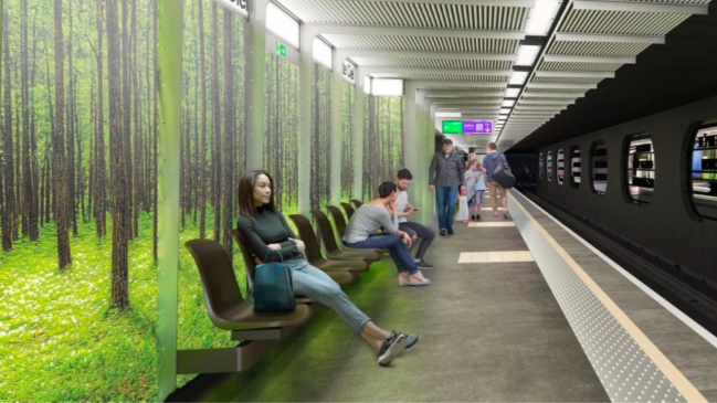 M&eacute;tro A : la station Gratte-Ciel d&eacute;voile son nouveau d&eacute;cor inspir&eacute; de la for&ecirc;t