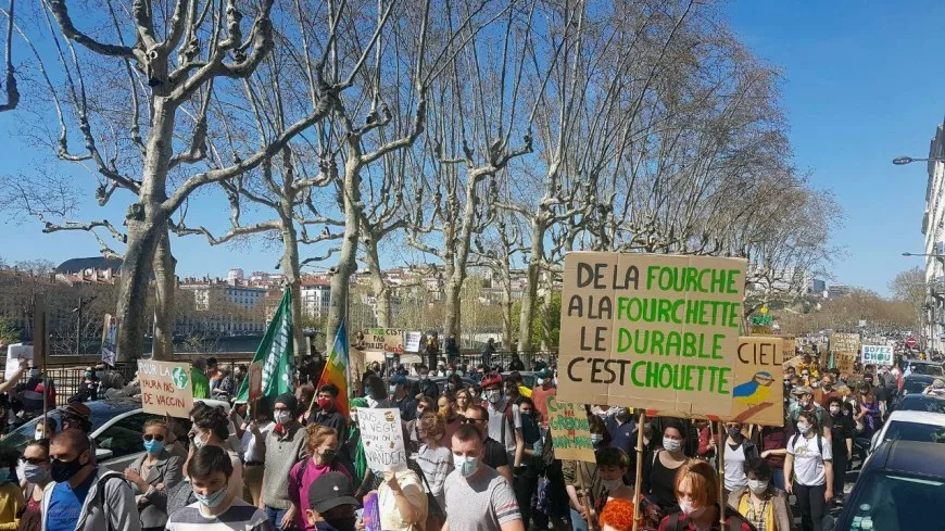 Lyon : pr&egrave;s de 4000 personnes dans la rue pour demander une &quot;vraie loi climat&quot;