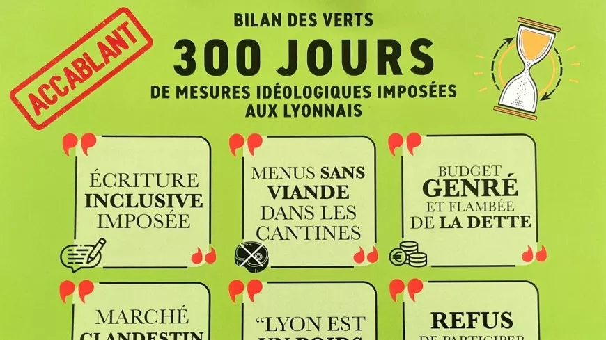 "Accablant" : Etienne Blanc (LR) fait le bilan des 300 jours de Grégory Doucet à la mairie de Lyon