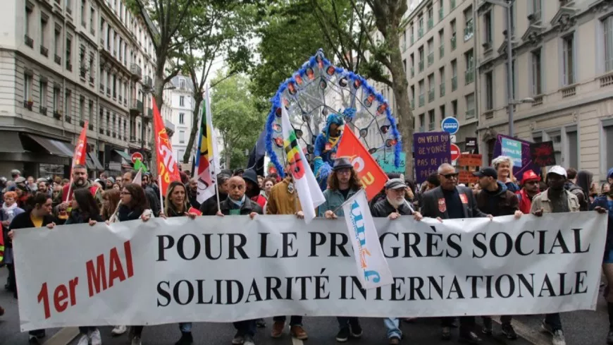 Manifestation du 1er mai à Lyon : les syndicats appellent à "changer de cap"
