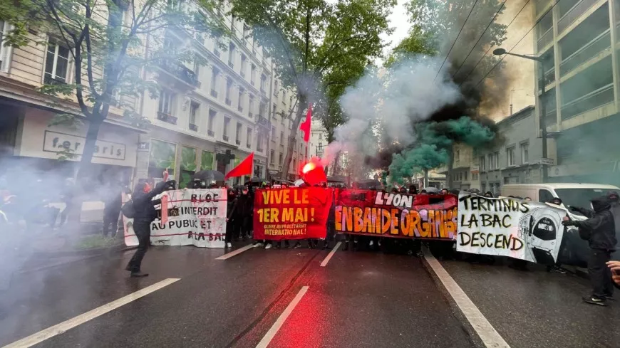 Les black blocs investissent le défilé du 1er mai à Lyon : cinq interpellés, 27 blessés chez les forces de l'ordre
