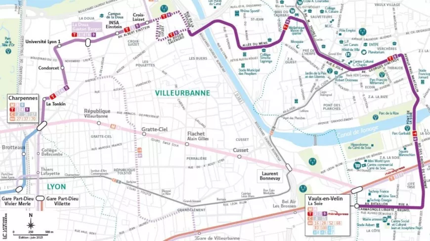 De Vaulx-en-Velin à Villeurbanne : après le T10, le Sytral présente le tracé du futur tramway T9