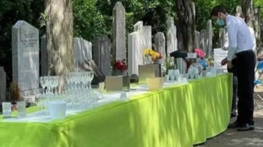 Lyon : des internautes choqués par le buffet des écologistes devant les tombes du cimetière de la Guillotière