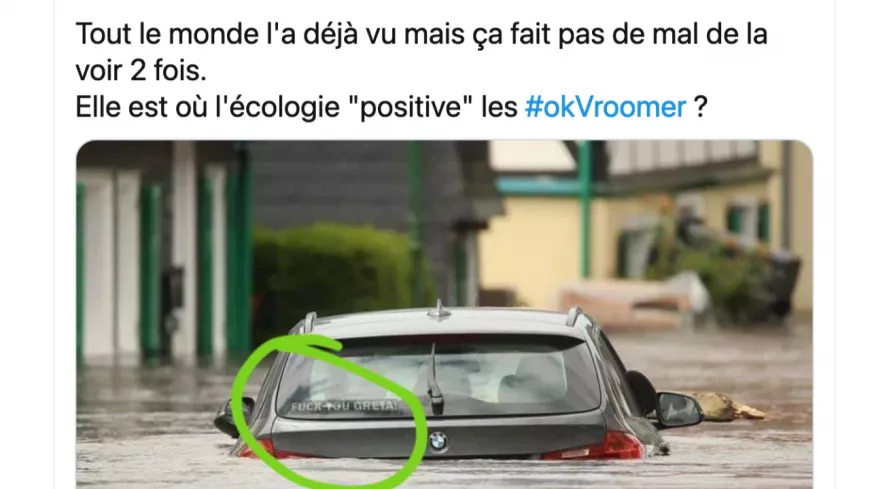 Inondations : il se réjouit de voir une BMW sous l'eau, un vice-président de la Métropole de Lyon chahuté sur Twitter