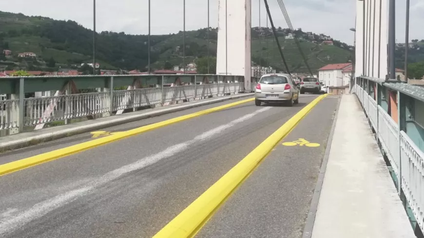Près de Lyon : la circulation reprend plus tôt que prévu sur le pont suspendu de Condrieu-Les-Roches