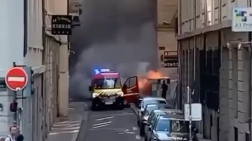 Lyon : un feu de container à proximité de l’Opéra