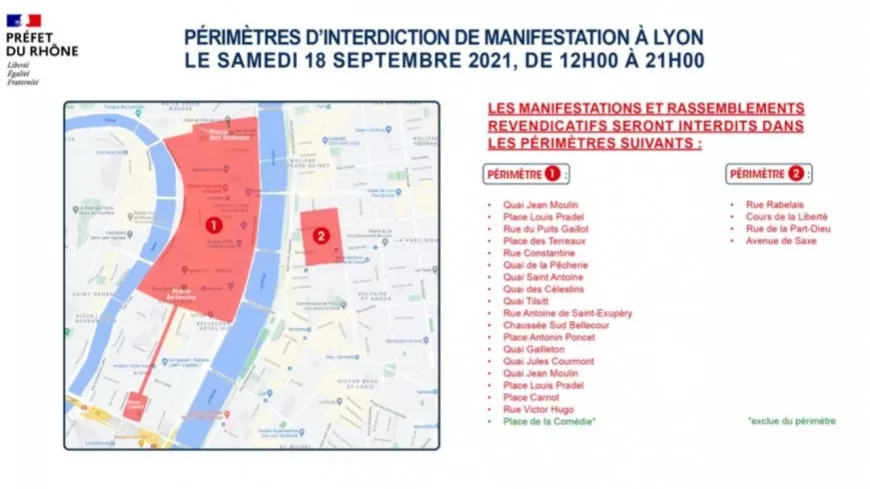 Manifestation anti-pass sanitaire : les rassemblements interdits en Presqu'Île à Lyon ce samedi
