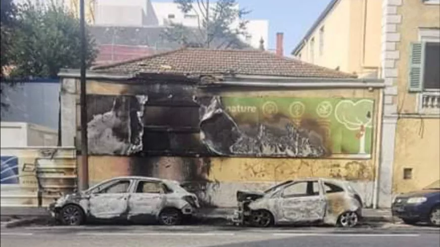 Lyon : deux voitures incendiées, le feu se propage à un bâtiment