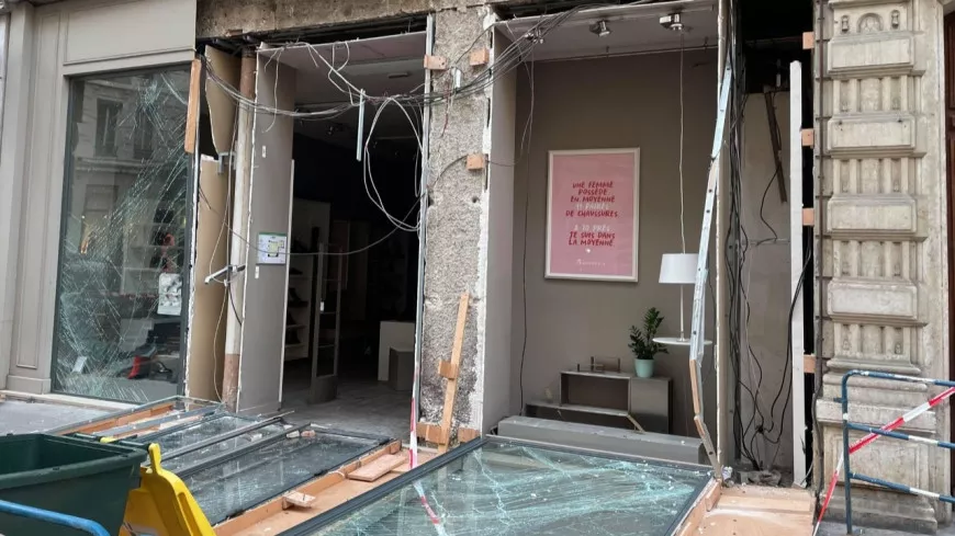 Lyon : la vitrine d’un magasin explose en pleine nuit, des individus en profitent pour dérober la caisse