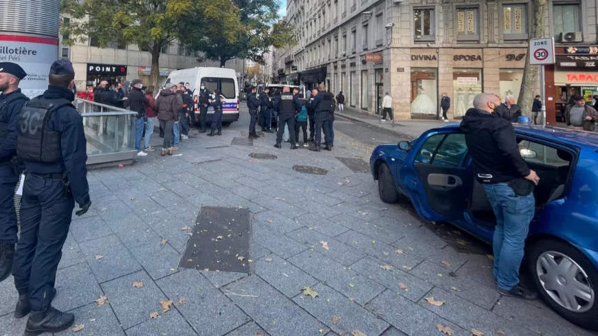 Lyon : 110 policiers déployés à la Guillotière pour une opération coup-de-poing, 20 interpellés