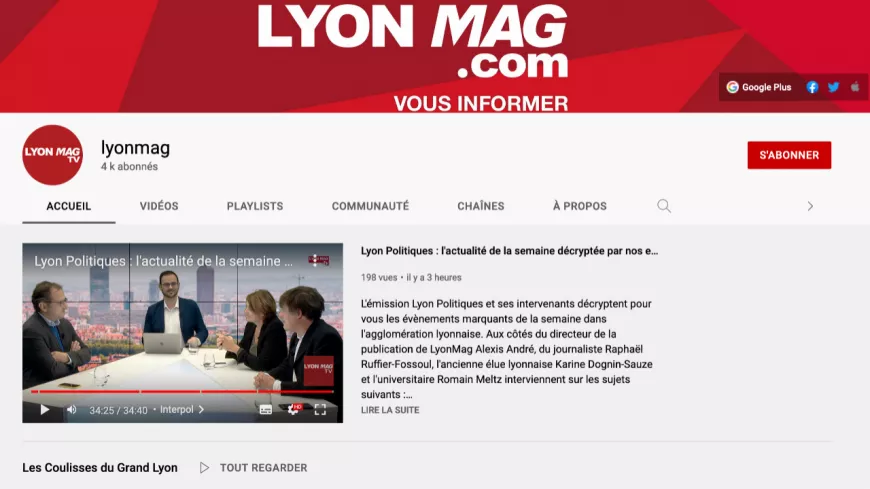 Réseaux sociaux, applications, Youtube : comment retrouver tout le contenu de LyonMag ?