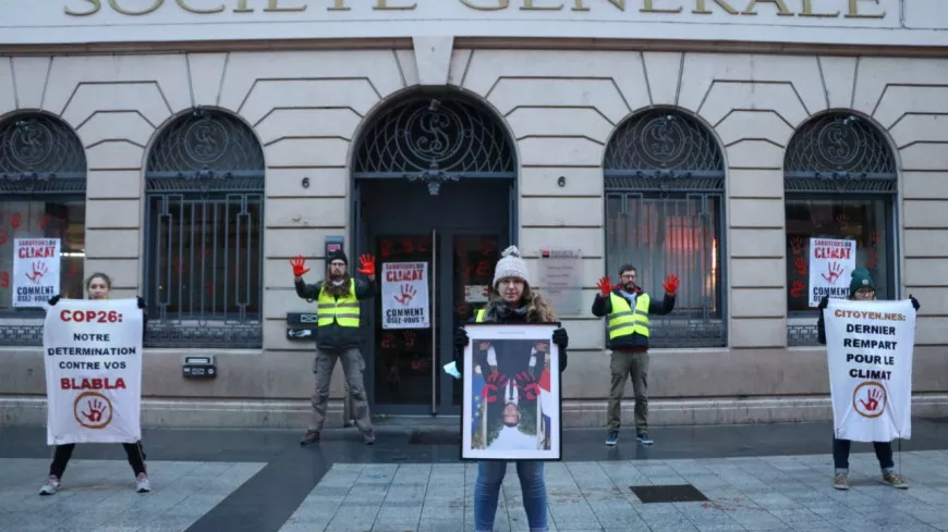 Lyon : Alternatiba s’en prend à la Société Générale