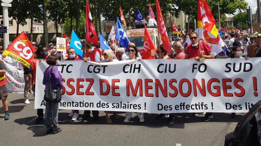 Lyon : une manifestation des personnels de sant&eacute; ce mardi
