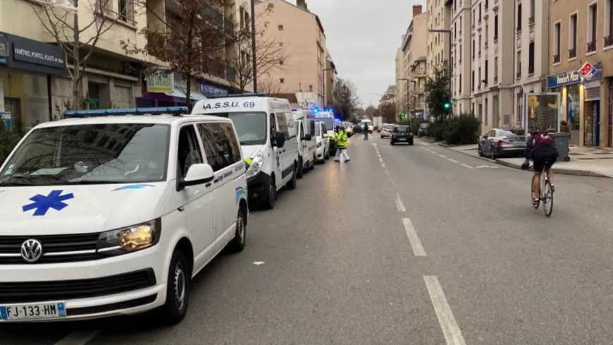 Manifestation des ambulanciers ce lundi à Lyon pour une revalorisation de la profession
