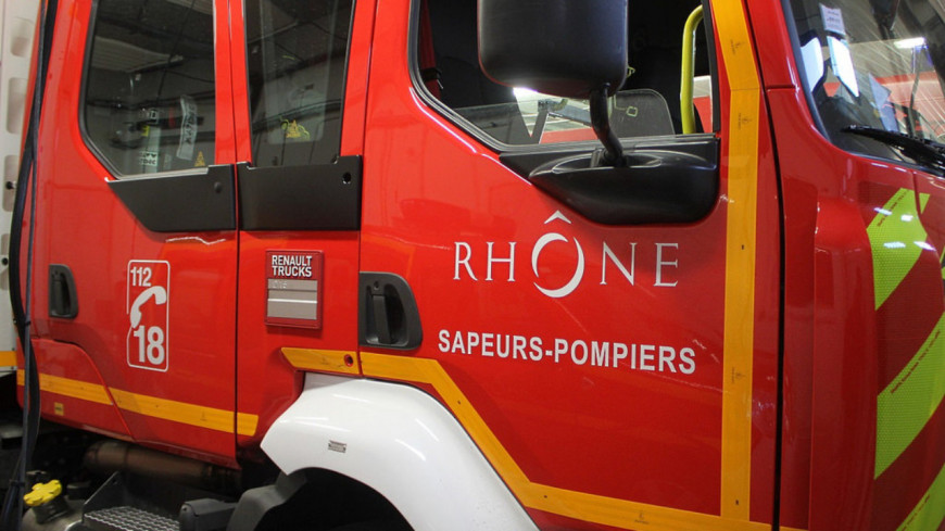 Les pompiers mobilis&eacute;s sur un feu d'appartement &agrave; Lyon