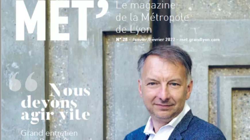 Bruno Bernard en Une du magazine de la Métropole de Lyon : "Ave Imperator" se moque l'opposition