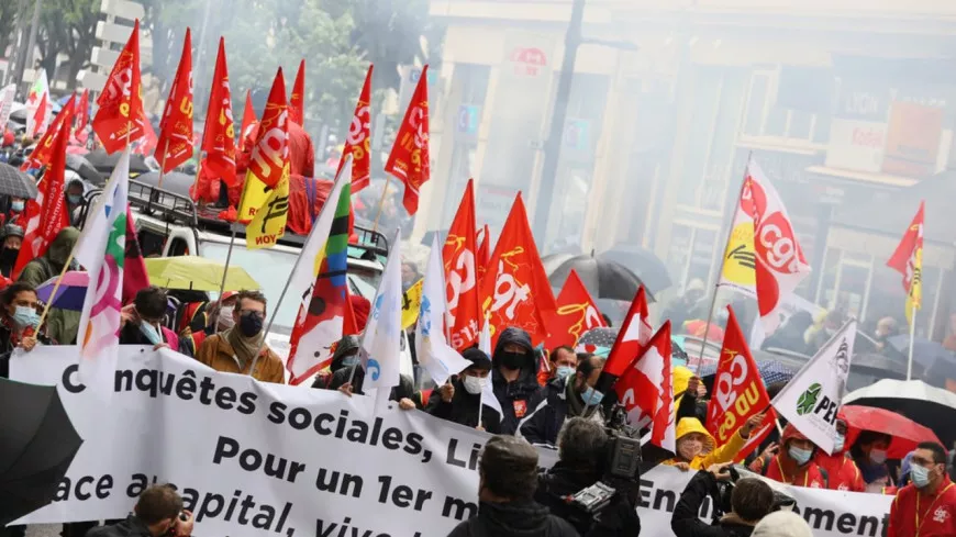 Journée de grève interprofessionnelle : entre 1 500 et 4 000 manifestants à Lyon