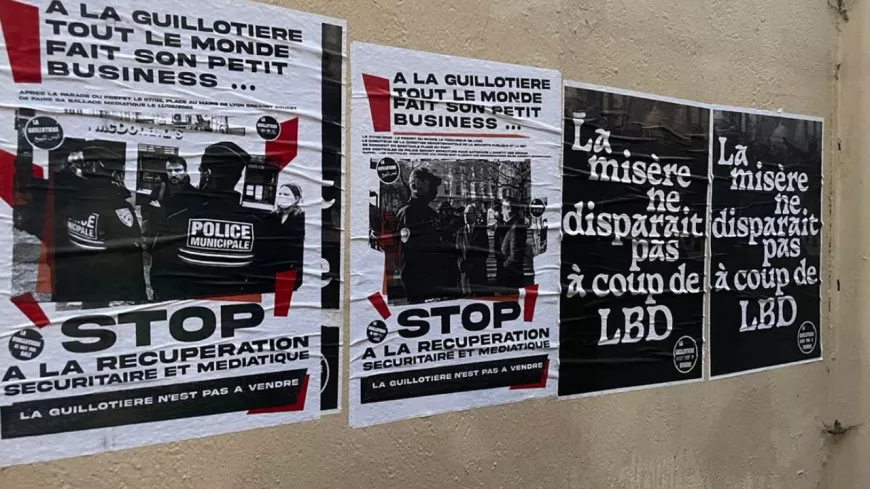 Lyon : l'ultragauche affiche les visages des autorités lyonnaises dans les rues de la Guillotière
