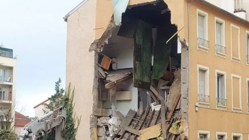 Lyon : un bâtiment s'effondre partiellement, deux blessés légers