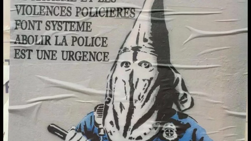 Lyon : un groupuscule d’extrême-gauche grime la police en membre du Ku Klux Klan